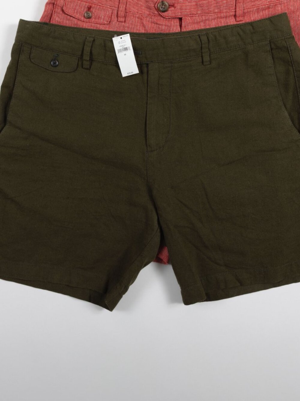 NWT LOT 4 Banana Republic Men's Size 33 Linen-Blend Slim Fit Shorts 7" Inseam - Picture 9 of 9